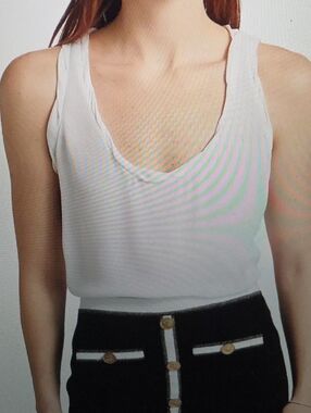 L'AGENCE Trixi Silk Twisted Band Tank Size M $225